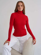 Aurora Ribbed Turtleneck Sweater