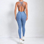 Sleeveless Cutout Back Catsuit Jumpsuit Women’s Sculpting Workout