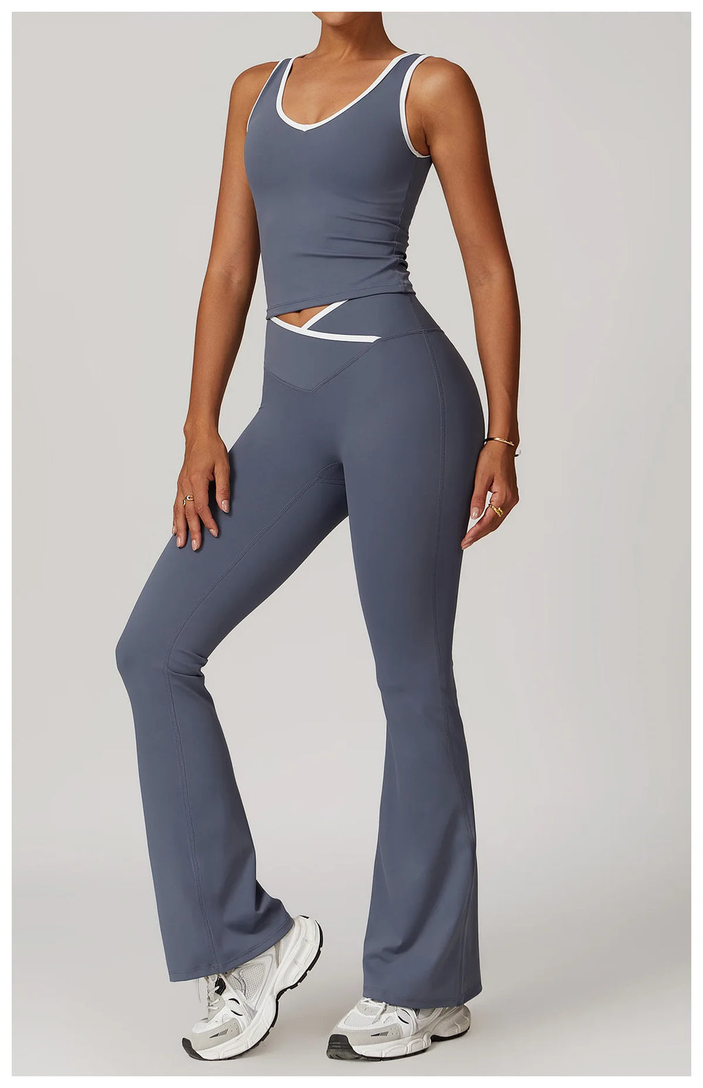 Tank Top + Leggings/Shorts — Sleek Fit Workout Set with Sculpting Fit
