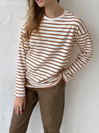 Marlowe Striped Long Sleeve Tee