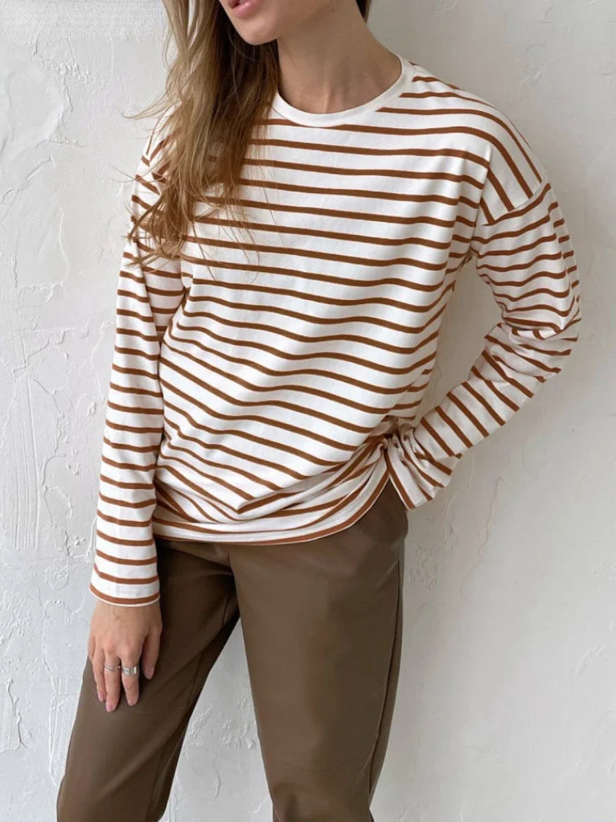 Marlowe Striped Long Sleeve Tee
