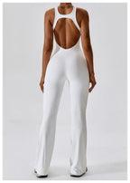 One-Piece Jumpsuit — Seamless Sculpting Fit with Flared Leg