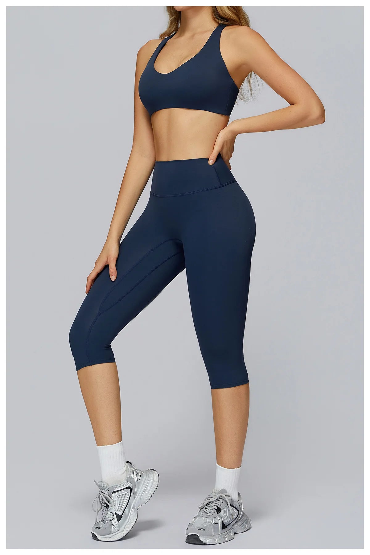 Legging Capri High Waist Tummy Control Push Up
