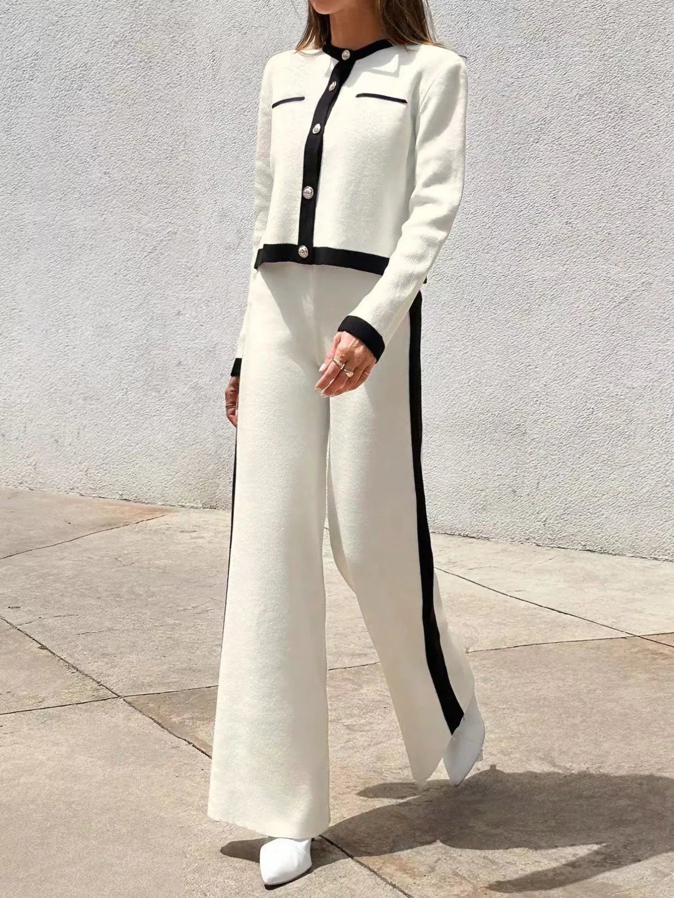 Monroe Contrast Knit Set