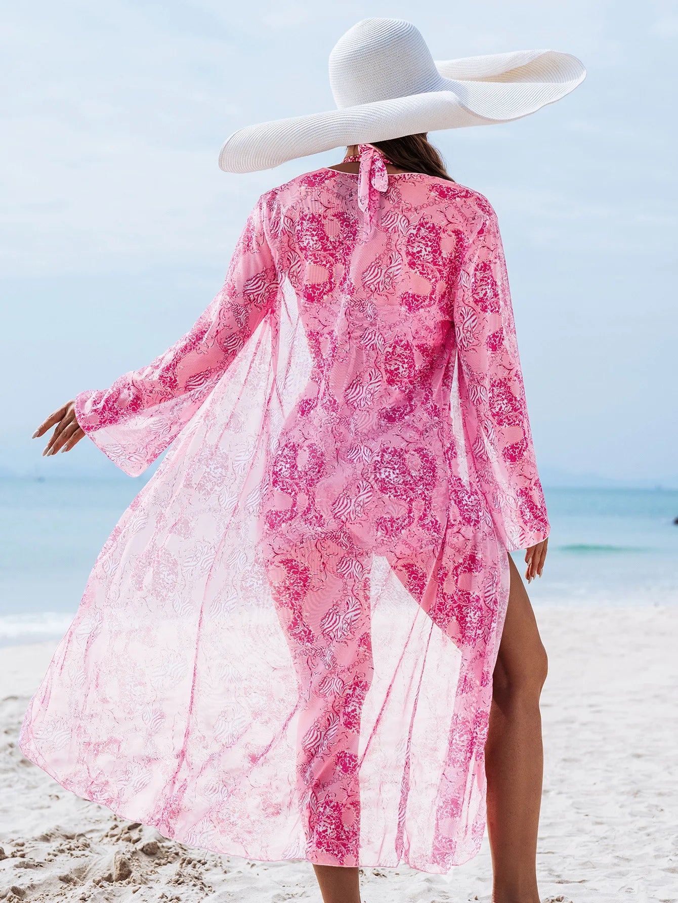Three Piece Tankini Set Kimono Cover Up Swimwear