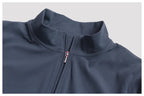 Long Sleeve Zip Front Jumpsuit Women High Neck Flare Leg Stretch Catsuit