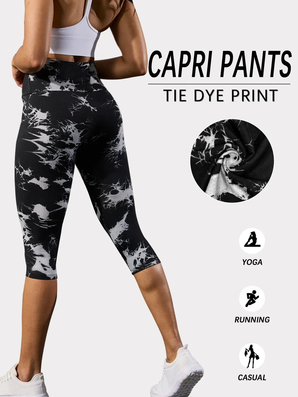 Legging Capri High Waisted Tummy Control