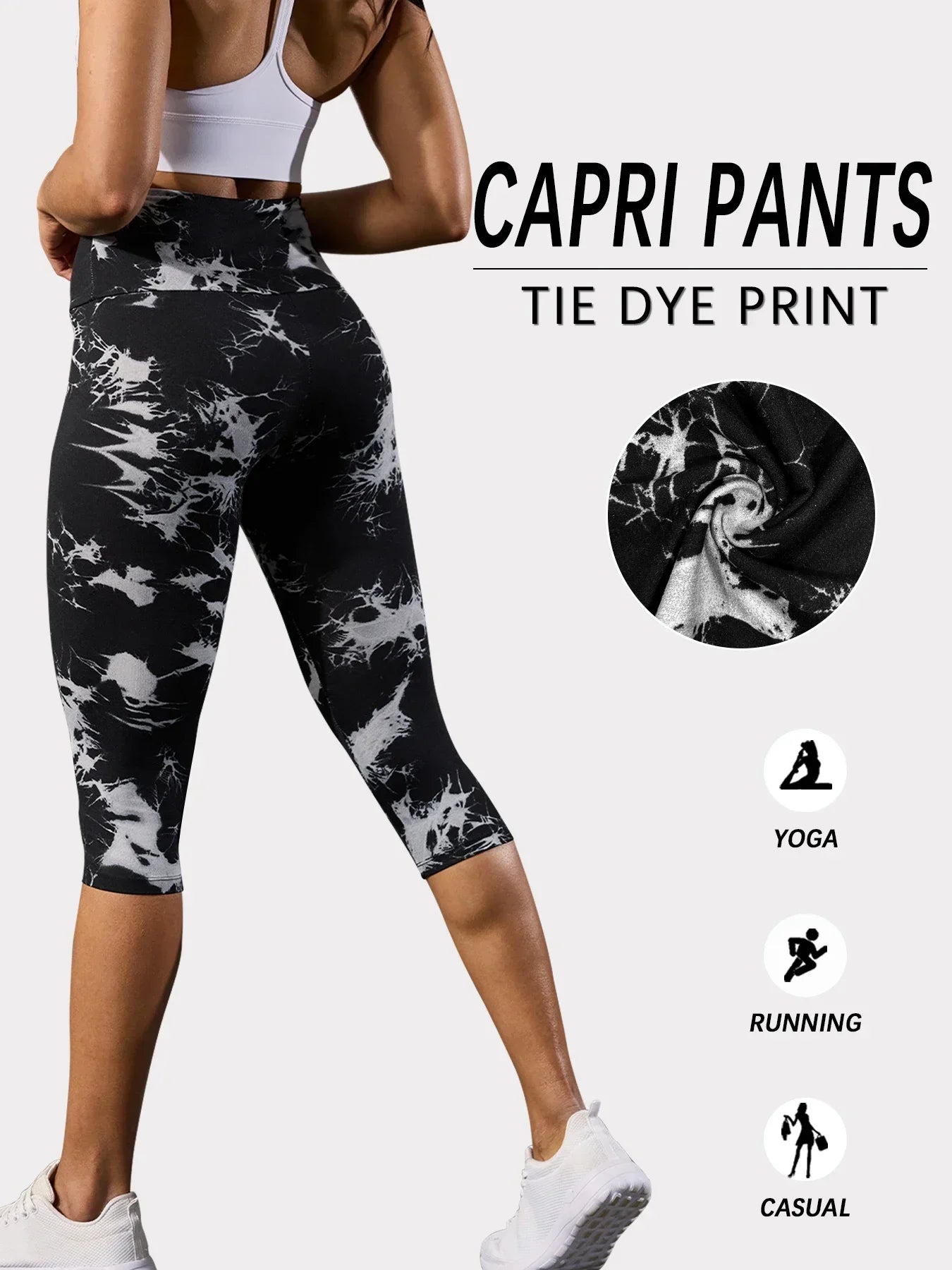 Legging Capri High Waisted Tummy Control