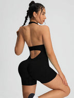 Sleeveless Backless Sculpting Romper Women Seamless Tummy Control Workout Playsuit